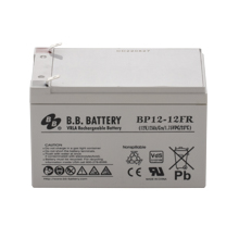 12V 12Ah Akku, AGM Bleiakku, B.B. Battery BP12-12FR, VdS, schwer entflammbar, ersetzt u. a. Panasonic LC-VA1212PG1