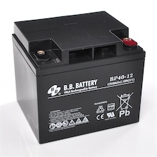 12V 40Ah Akku, AGM Bleiakku, B.B. Battery BP40-12, 197x165x171 (lxbxh), Pol M6 Innengew.