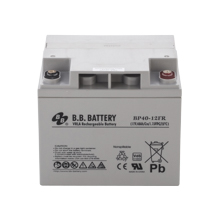 12V 40Ah Akku, AGM Bleiakku, B.B. Battery BP40-12FR, VdS, schwer entflammbar, ersetzt u. a. Panasonic LC-P1238APG