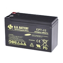 12V 7Ah Akku, AGM Bleiakku, B.B. Battery BP7-12, VdS, 151x65x93 (lxbxh),  Pol T2 Faston 250 (