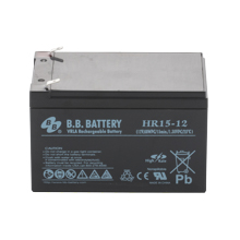 12V 15Ah Akku, AGM Bleiakku, B.B. Battery HR15-12, 151x98x94 (lxbxh), Pol T2 Faston 250 (6,3 mm)