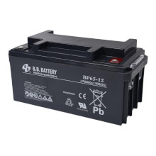 12V 65Ah Akku, AGM Bleiakku, B.B. Battery BP65-12, 350x166x174 (lxbxh), M6 Innengew.