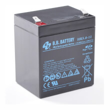 12V 5.8Ah Akku, AGM Bleiakku, B.B. Battery HR5.8-12, 90x70x102 (lxbxh), Pol T2 Faston 250 (6,3 mm)