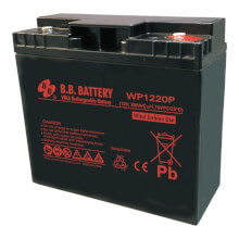 12V 20Ah Akku, AGM Bleiakku, B.B. Battery WP1220P, 181x76x166 (lxbxh), M6  Innengew., ersetzt EVP20-12P Akku